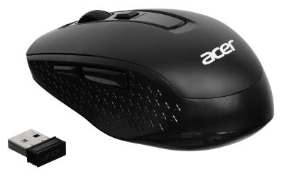 Мышь ACER OMR060 черный оптическая (1600dpi) беспроводная USB (6but) (ZL.MCEEE.00C)