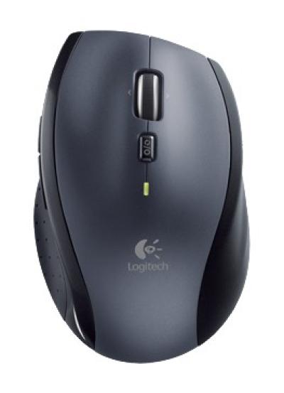 Мышь LOGITECH M705 серебристый/черный лазерная (1000dpi) беспроводная