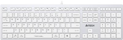 Клавиатура A4Tech Fstyler FX50 белый USB slim Multimedia (FX50 WHITE)