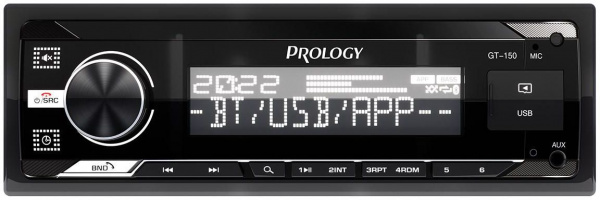 Автомагнитола USB/SD PROLOGY GT-150 1DIN 4x55Вт