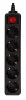 Сетевой фильтр PC PET AP01006-E-BK 1.8м (5 розеток) черный (пакет ПЭ)