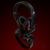 Наушники с микрофоном OKLICK HS-L390G DRAGON черный/красный 1.8м мониторные оголовье (JD-728S)