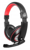 Наушники с микрофоном OKLICK HS-L390G DRAGON черный/красный 1.8м мониторные оголовье (JD-728S)