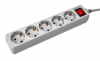 Сетевой фильтр PC PET AP01006-E-GR 1.8м (5 розеток) серый