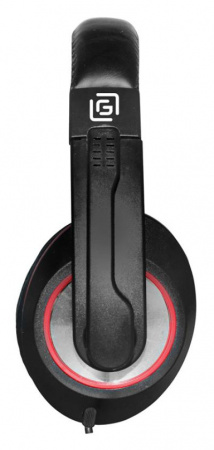 Наушники с микрофоном OKLICK HS-L390G DRAGON черный/красный 1.8м мониторные оголовье (JD-728S)