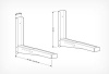 Кронштейн для СВЧ HOLDER MWS-2002 белый