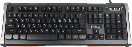 Клавиатура OKLICK 717G BLACK DEATH черный/серый USB Multimedia Gamer LED