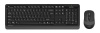 Клавиатура + мышь A4TECH Fstyler FG1010S черный/серый черный/серый USB беспроводная Multimedia (FG1010S GREY)