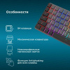 Клавиатура ОКЛИК K615X механическая черный/серебристый USB Multimedia LED (1934413)