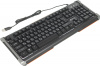 Клавиатура OKLICK 717G BLACK DEATH черный/серый USB Multimedia Gamer LED
