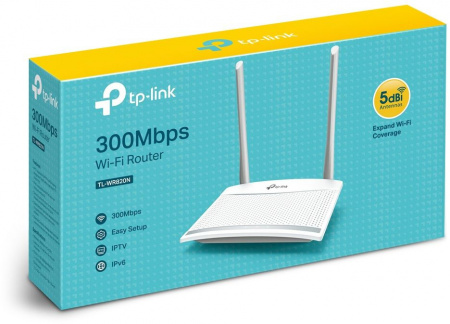 Маршрутизатор беспроводной TP-Link TL-WR820N N300 10/100BASE-TX белый