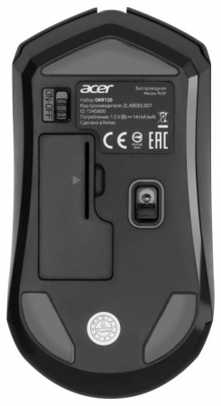 Клавиатура + мышь ACER OKR120 черный USB беспроводная (ZL.KBDEE.007)
