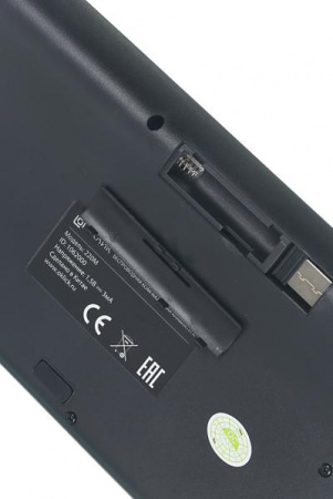 Клавиатура + мышь OKLICK 220M черный USB беспроводная