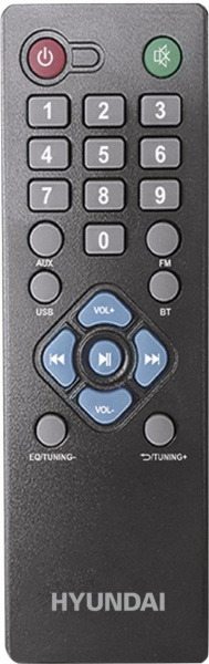 Минисистема HYUNDAI H-MS1404 черный 30Вт FM USB BT SD