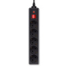 Сетевой фильтр BURO 500SH-10-B 10м (5 розеток) черный