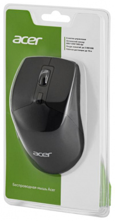 Мышь ACER OMR150 черный оптическая (1600dpi) беспроводная USB (6but) (ZL.MCEEE.00K)