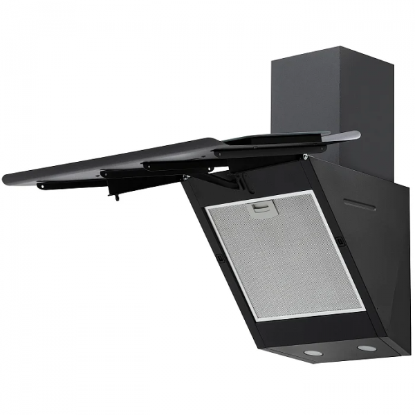Вытяжка каминная наклонная KRONA URAN 600 DN BLACK 4S
