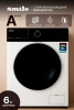 С/м фронтальная SMILE SWMSW6W1200 белый/черный (DD, пар, инвертор)