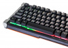 Клавиатура OKLICK 717G BLACK DEATH черный/серый USB Multimedia Gamer LED