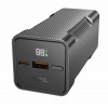 Аккумулятор внешний HOCO Q15 Flashlight, 10000mAh, пластик, алюминий, LED, PD3.0, QC3.0, 1 USB выход, 1 Type-C, 3,0А, цвет: серый (1/23) 6942007601559