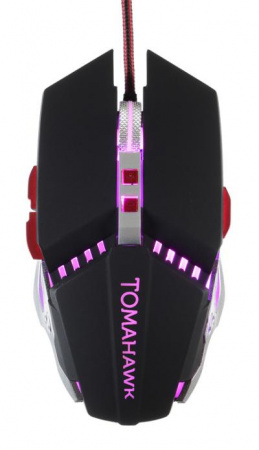 Мышь OKLICK 999G TOMAHAWK черный оптическая (3200dpi) USB (8but)