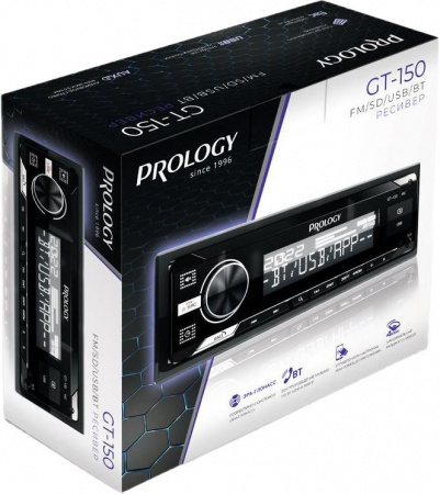 Автомагнитола USB/SD PROLOGY GT-150 1DIN 4x55Вт