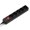 Сетевой фильтр BURO 500SH-10-B 10м (5 розеток) черный
